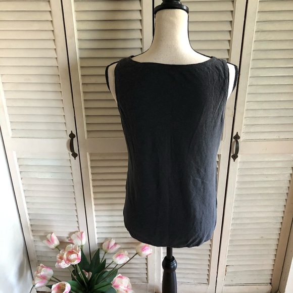 Eileen Fisher Basic Gray Sleeveless Tank Top XS - Picture 5 of 7